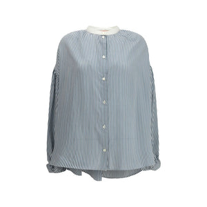 Kristina Ti Striped Shirt with wide sleeves
