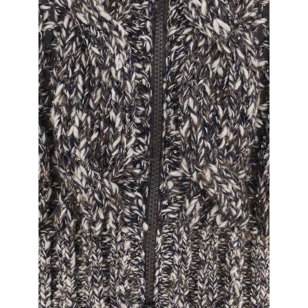 Brunello Cucinelli Braided Cardigan