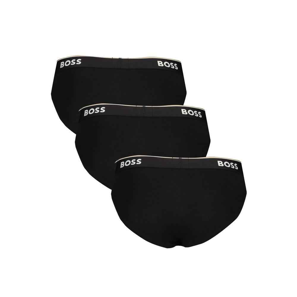 Hugo Boss Black Cotton Men Brief