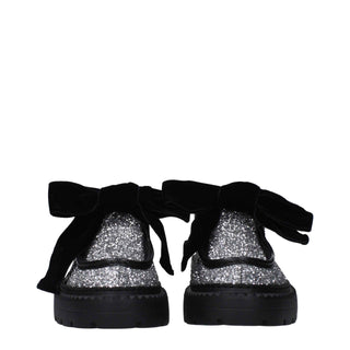 Jimmy Choo Gray Plastic Slip-On Loafers