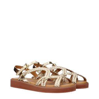 See By Chloé Gold Polyethylene Sandals