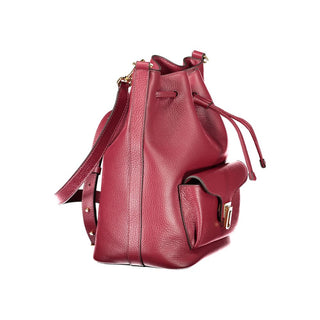 Coccinelle Purple Leather Beat Generatio Bucket Bag