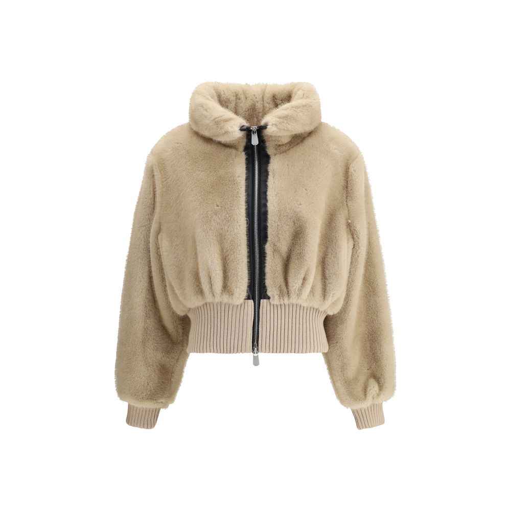 PINKO Faux fur bomber Jacket