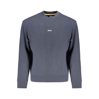 Hugo Boss Blue Cotton Sweater