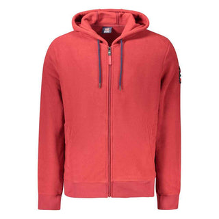 Norway 1963 Red Polyester Men's Hooded Sweater