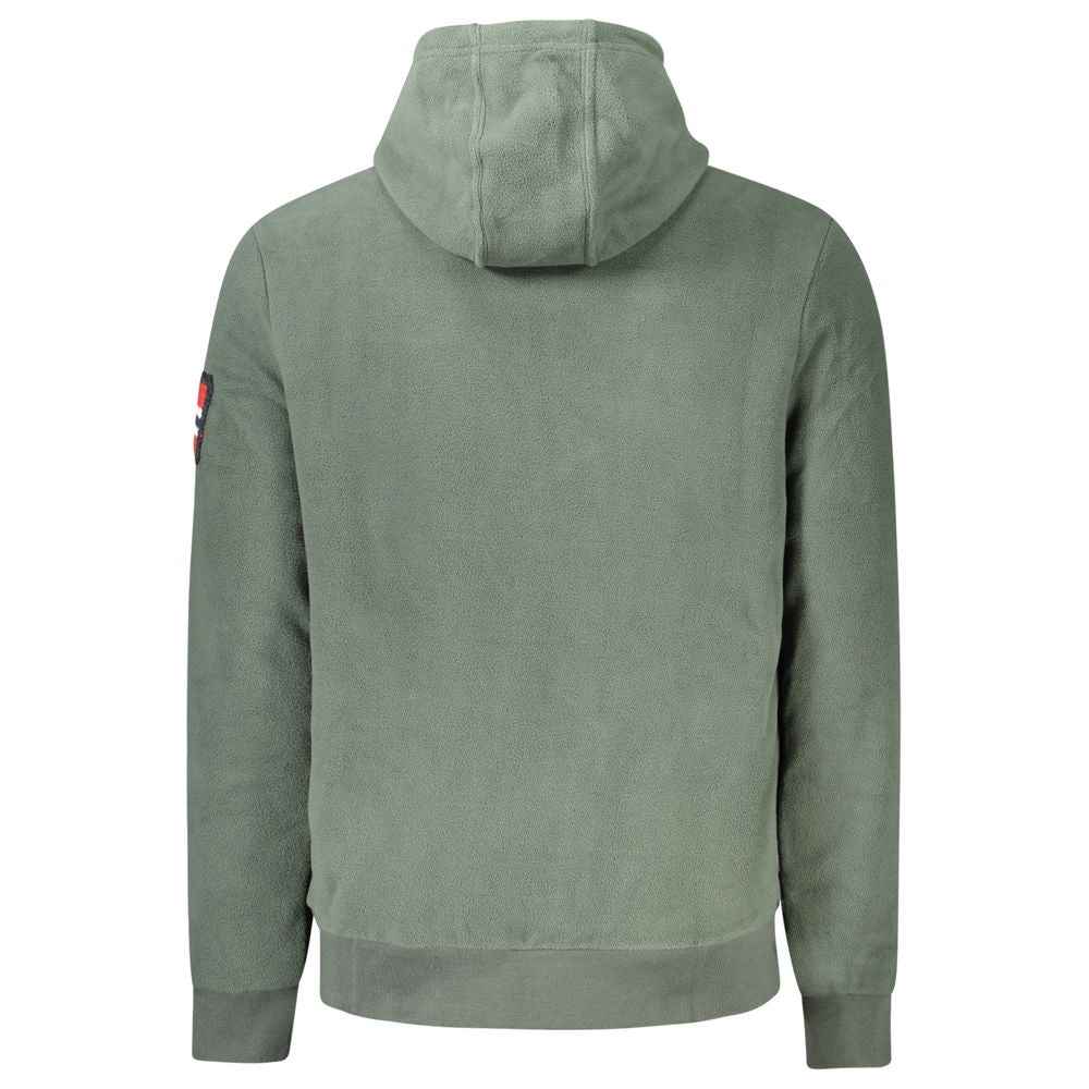 Norway 1963 Green Polyester Men's Hooded Sweater