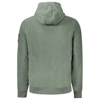 Norway 1963 Green Polyester Men's Hooded Sweater
