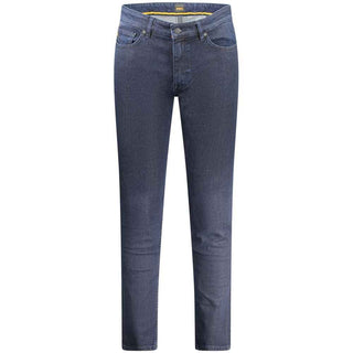 Hugo Boss Blue Cotton Men Jeans