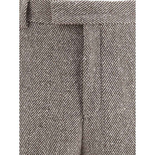 Ferragamo Wide chevron Pants