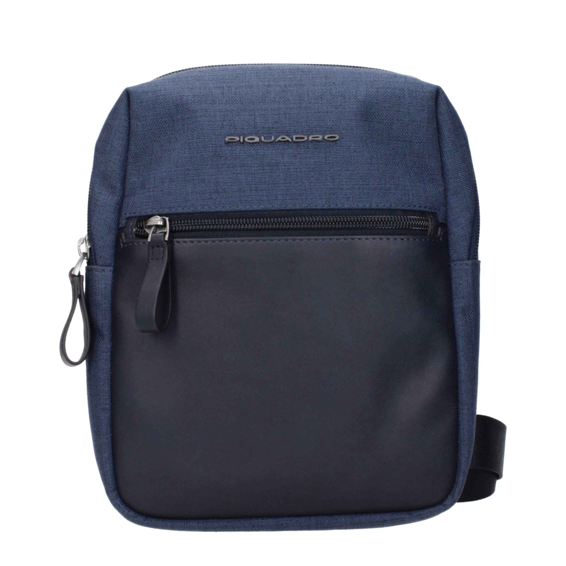Piquadro Blue Fabric Crossbody Bags