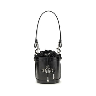 Vivienne Westwood Kitty Bucket Bag in Soft Nappa Leather