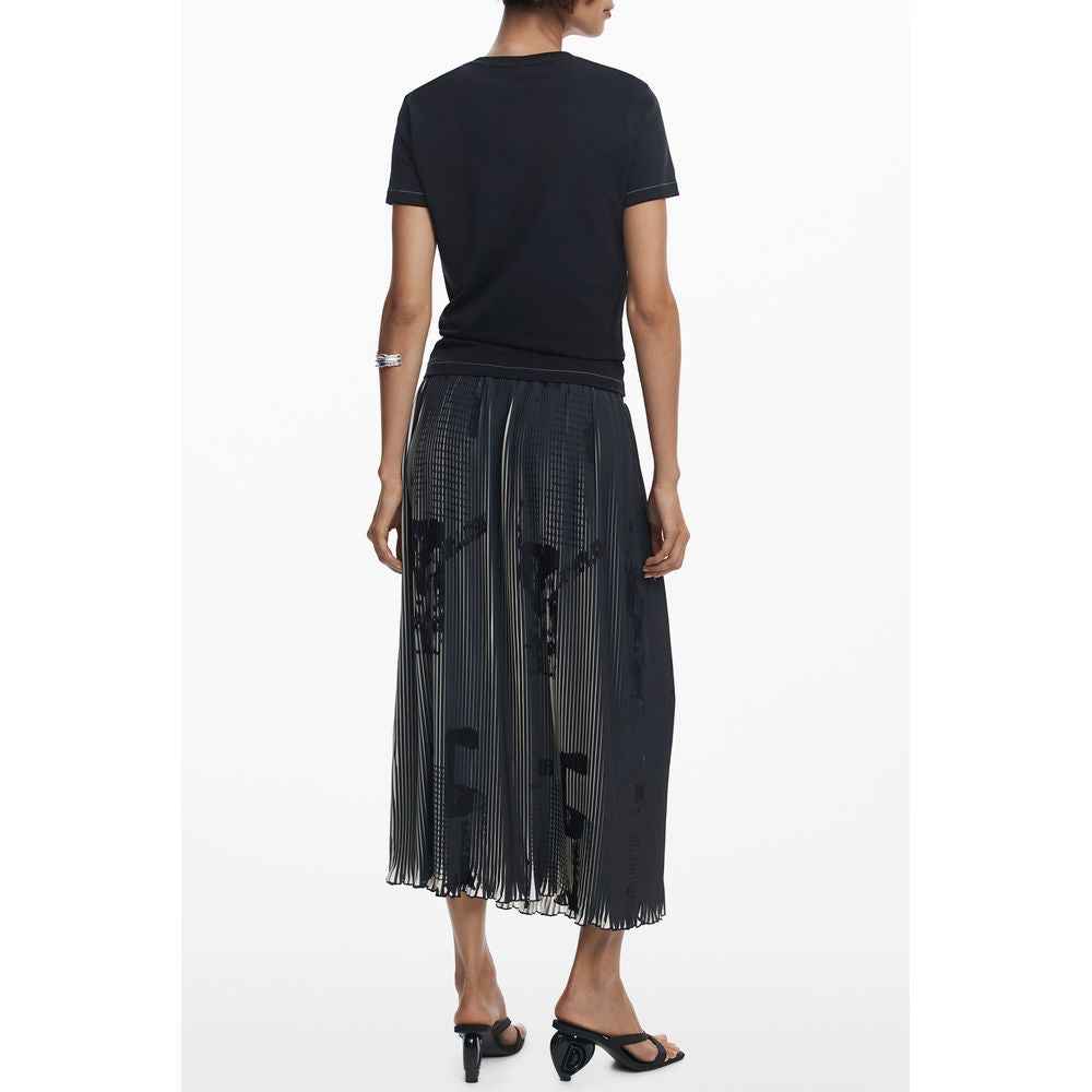 Desigual Black Cotton Women T-Shirt