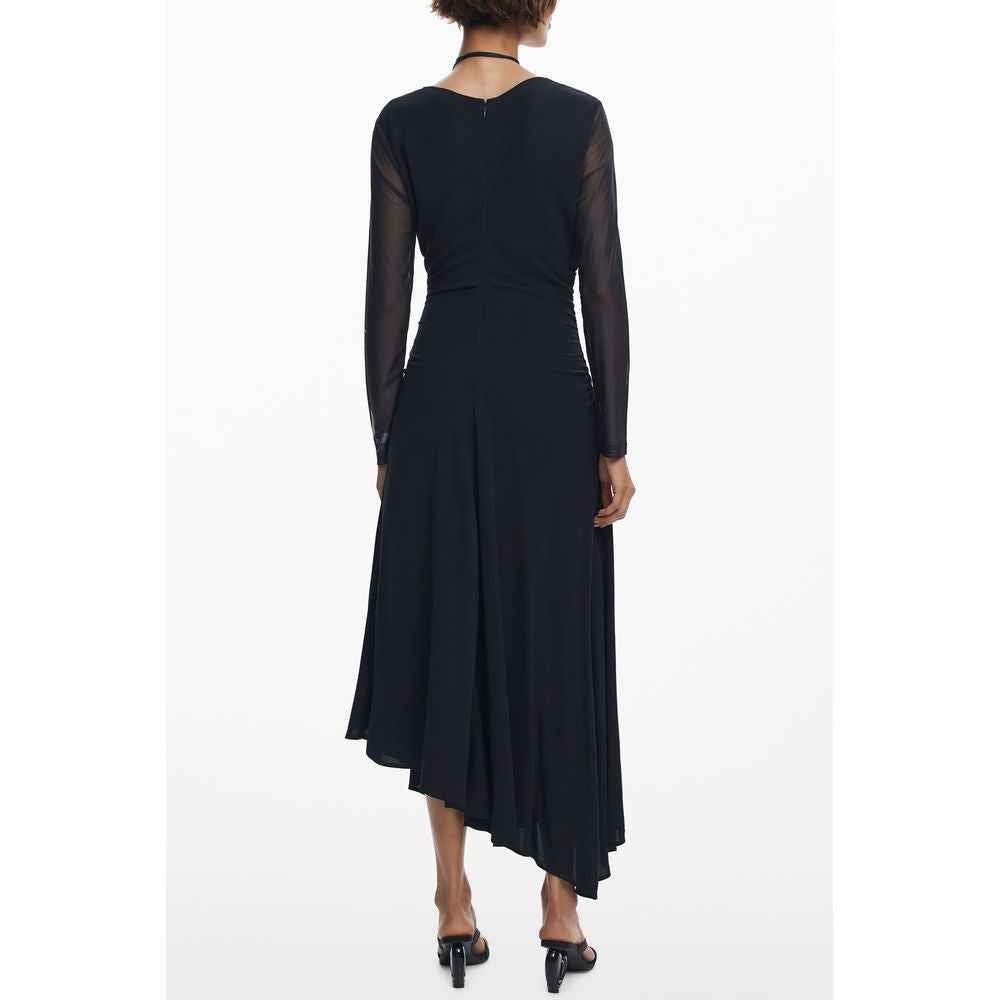 Desigual Black Polyester Women Dress