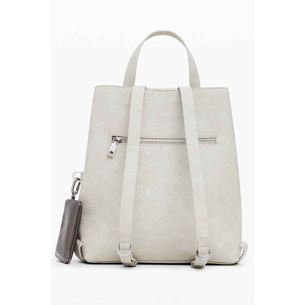 Desigual Beige Polyethylene Backpack