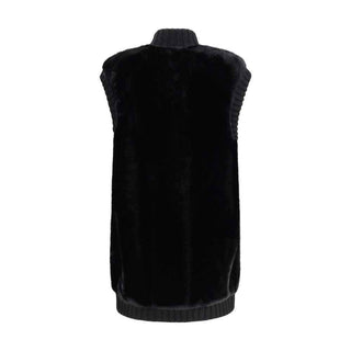 PINKO Long Vest in faux fur