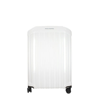 Piquadro Gray Polycarbonate Large Trolley with TSA Closure