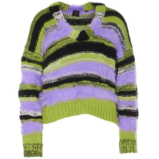PINKO Purple Marabou Sweater