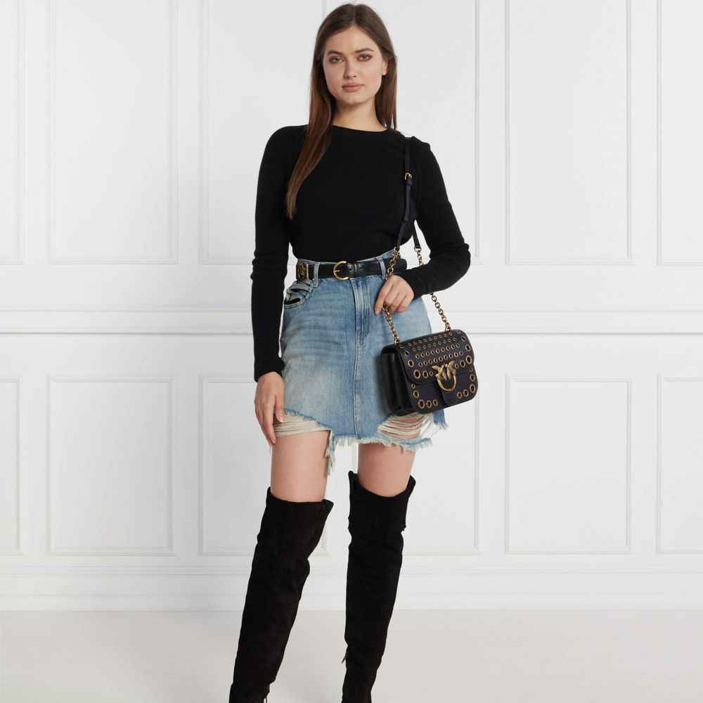 PINKO Black Wool Sweater