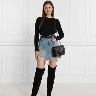 PINKO Black Wool Sweater