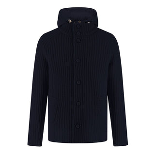 Herno Blue Wool Men Bomber Jacket