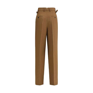 Ami Paris Brown Wool Casual Pants