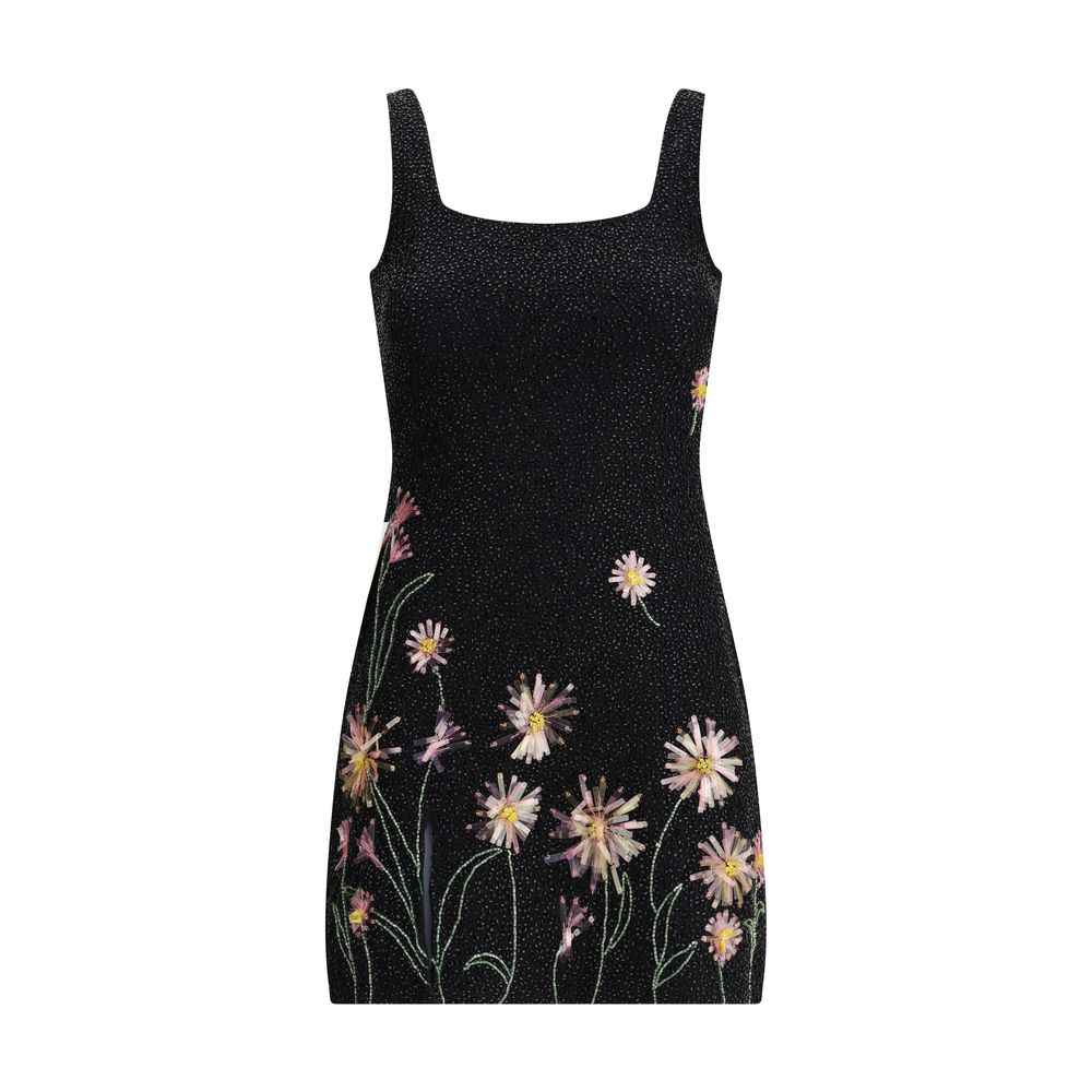 Staud Le Sable sequin-embellished floral mini Dress