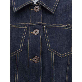 Alexander McQueen Denim Jacket with pointed shoulders