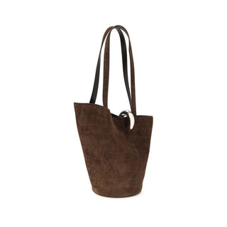 Jacquemus Asymmetrical Crocodile Effect Bucket Bag