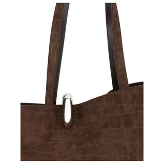 Jacquemus Asymmetrical Crocodile Effect Bucket Bag