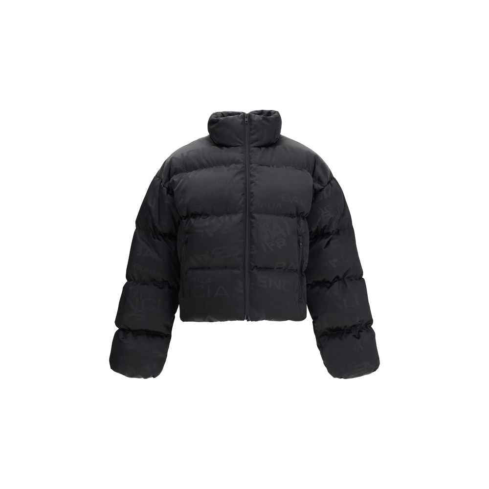 Balenciaga Cropped Puffer Jacket with logo motif