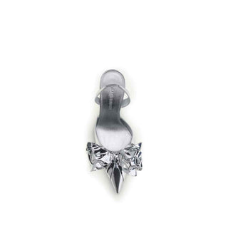 MACH & MACH Cadeau Silver Wrapped Leather Pumps