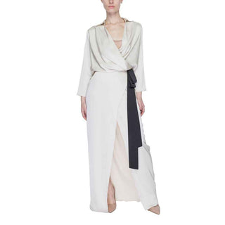 Sandro Ferrone Beige Polyester Long