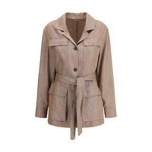 Brunello Cucinelli Safari Jacket in Sparkling Twill