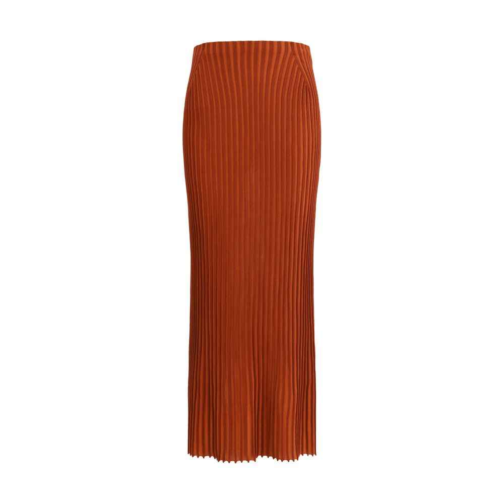Gabriela Hearst Long Knitted Skirt with narrow ribs