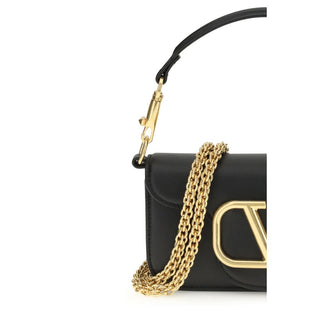 Valentino Garavani Locò Leather Shoulder Bag