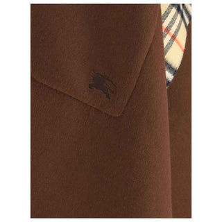 Burberry Reversible check wool cashmere Cape
