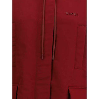 Gucci Red Polyester faille Jacket