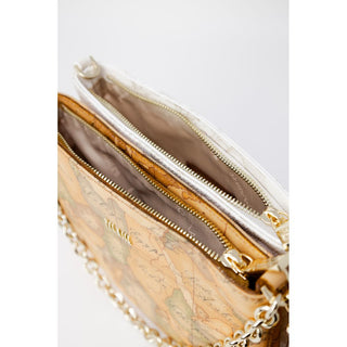 Alviero Martini Prima Classe Elegant Beige Leather Handbag