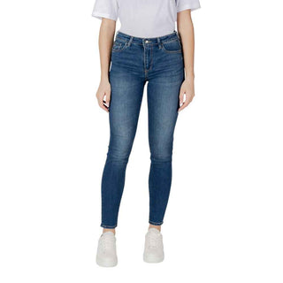 Armani Exchange Blue Cotton Skinny Jean