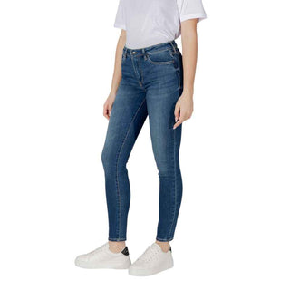 Armani Exchange Blue Cotton Skinny Jean