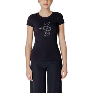 Armani Exchange Black Cotton T-Shirt