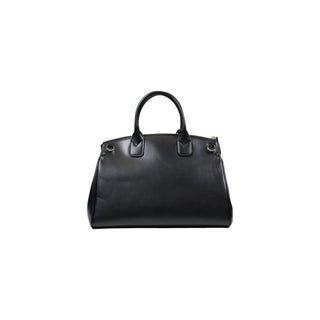Armani Exchange Contemporary Black Polyester Handbag