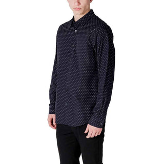 Armani Exchange Blue Cotton Shirt
