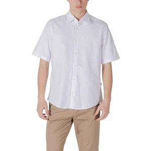 Hugo Boss White Cotton Shortsleeve