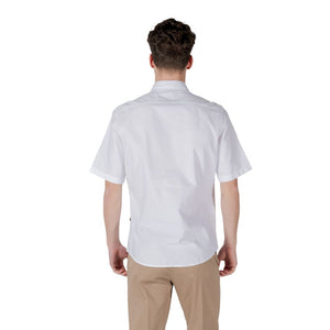 Hugo Boss White Cotton Shortsleeve