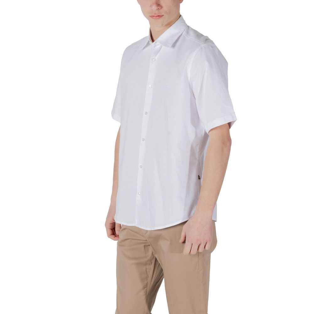 Hugo Boss White Cotton Shortsleeve