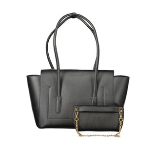 Coccinelle Double Beat Black Leather Handbag