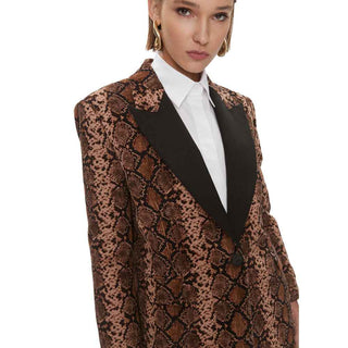 PINKO Brown Cotton Suits & Blazer