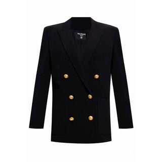Balmain Black Viscose Suits & Blazer