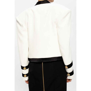 Balmain White Viscose Suits & Blazer